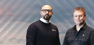 Hossein Mohaddes, Sales and Partner Manager at Monitor ERP and Mikael Melander, Senior ERP System Specialist at Koenigsegg